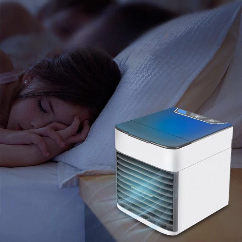 Mini Ar Condicionado Portátil Arctic Air Cooler Umidificador Climatizador Luz Led